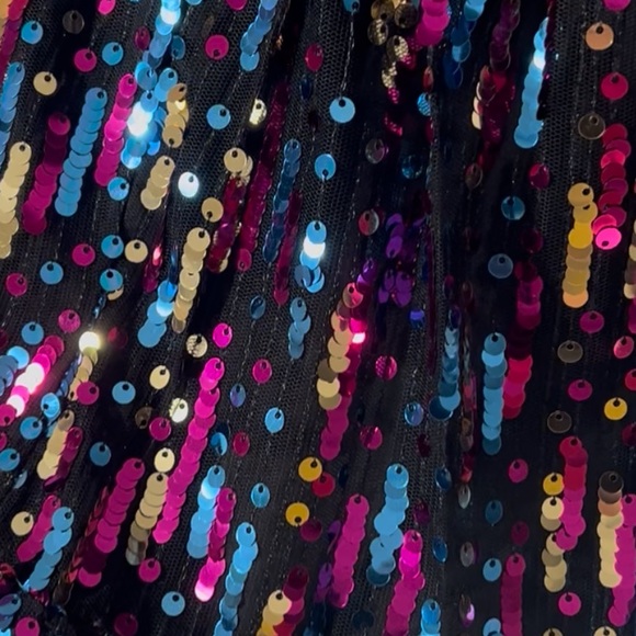 PEACH LOVE CALIFORNIA confetti party dress S M L - Picture 9 of 9